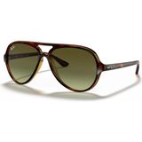 Ray-Ban Rayban 4125/710/A6 Güneş Gözlüğü Kahverengi Çerçeve ve Yeşil Cam ile Şık Tasarım