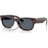 Ray-Ban Rb 0832S 902/R5 52 Mega Wayfarer II Güneş Gözlüğü Unisex 52 mm Havana Kahve Çerçeve ile Mavi Cam