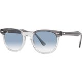 Ray-Ban Rb 2298 13553F 52 Unisex Güneş Gözlüğü 52 mm Oval Çerçeve Gri Cam Renk UV Filtreli Şeffaf Tasarım