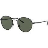 Ray-Ban Rb 3681 50 002/71 Yuvarlak Güneş Gözlüğü Siyah Çerçeve Yeşil Cam UV Filtreli 50 mm