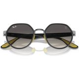 Ray-Ban Rb 3703M Ferrari F030/11 Unisex Güneş Gözlüğü Gri Çerçeve UV 400 Filtreli Degrade Cam