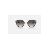 Ray-Ban RB 3703M Geometrik Yuvarlak Çerçeve, Erkek Güneş Gözlüğü, UV400 Koruma, Gri Gradient Cam