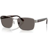 Ray-Ban Rb 3750 004/B1 .59 Güneş Gözlüğü Erkekler İçin Metal Çerçeve UV 400 Filtreli Gri Renk