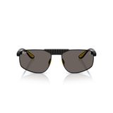 Ray-Ban RB 3776M F128B1 58 Scuderia Ferrari Unisex Geometrik Siyah Metal Güneş Gözlüğü