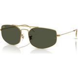 Ray-Ban Rb 3845 919631 60 Unisex Güneş Gözlüğü Altın Çerçeve ve Yeşil Cam ile Şık Tasarım