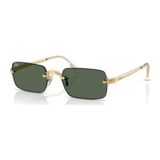 Ray-ban Rb 3928 00171 54 Unisex Dikdörtgen Gold Metal Güneş Gözlüğü Altın