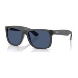 Ray-ban Rb 4165 687380 55 Justin Unisex Kare Gri Kemik Güneş Gözlüğü Gri