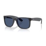 Ray-Ban RB 4165 687380 55 Justin Unisex Kare Gri Kemik Güneş Gözlüğü