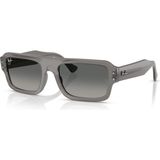 Ray-Ban RB 4454 680571 56 Unisex Dikdörtgen Şeffaf Kemik Güneş Gözlüğü