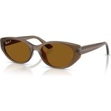 Ray-Ban Rb 4457D 677983 55 Unisex Polarize Güneş Gözlüğü Kahverengi Çerçeve ve Cam ile UV Koruma