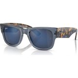 Ray-Ban RB0840S 6638O4 51 Mavi Güneş Gözlüğü Erkekler İçin UV Filtreli Geometrik Çerçeve