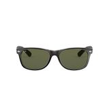 Ray-Ban RB2132 901 New Wayfarer 6052 55 Erkek Güneş Gözlüğü, Siyah/Yeşil