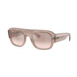Ray-Ban Rb2218 Dikdörtgen Güneş Gözlüğü, Şeffaf Açık Kahverengi/Kahverengi Aynalı Gümüş Gradyan, 55 mm