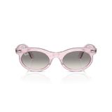 Ray-Ban Rb2242 Wayfarer Oval Fotokromik Güneş Gözlüğü, Fotokromik Çerçeve Dalgaları Mor/Şeffaf Gradyan Gri, 53 mm