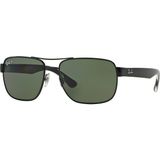 Ray-Ban RB3530 002/9A 58 Polarize Erkek Güneş Gözlüğü - Siyah - Yeşil