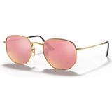 Ray-Ban RB3548N 001Z2 51 Hexagonal Unisex Güneş Gözlüğü - Altın