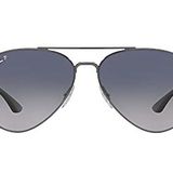 Ray-Ban Rb3675 Aviator Güneş Gözlüğü, Gunmetal/Mavi Gradyan Mavi Polarize
