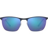 Ray-Ban RB3686 Polarize Güneş Gözlüğü 579204/4L Erkekler İçin Metal Çerçeve Siyah Renk