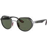 Ray-Ban RB3703-M F007/71 51 Güneş Gözlüğü Gümüş Çerçeve ile UV Filtreli Yeşil Cam