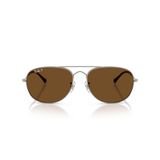 Ray-Ban RB3735 Bain Bridge Aviator Güneş Gözlüğü, Tunç Metali/Polarize Kahverengi, 57 mm