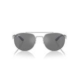 Ray-Ban Rb3736 Yuvarlak Güneş Gözlüğü, Gümüş/Gri Aynalı Gümüş, 56 mm