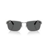 Ray-Ban RB3750 Kadınlar için Erkekler İçin Kare Güneş Gözlüğü, Gunmetal | Gunmetal, Siyah & Bakır. Metal çerçeve. Boyutlar: 59/62 mm.