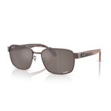 Ray-Ban Rb3751ch Chromance Kare Güneş Gözlüğü, Bakır/Polarize Kahverengi, 61 mm