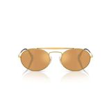 Ray-Ban Rb3775m Scuderia Ferrari Koleksiyon Güneş Gözlüğü, Legend Altın/Açık Kahverengi Aynalı Altın, 54 mm