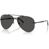 Ray-Ban RB3791 002/87 59-14 Unisex Çerçevesiz Aviator Güneş Gözlüğü - Siyah