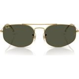 Ray-Ban RB3845 Unisex Güneş Gözlüğü Metal Gold Çerçeve Yeşil Cam - Altın
