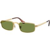 Ray-Ban RB3927 001 4E 54 Unisex Güneş Gözlüğü Altın Metal Çerçeve Yeşil Cam Kristal Filtre