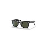 Ray-Ban RB4105 Katlanabilir Güneş Gözlüğü, Dikdörtgen Çerçeve, Yeşil Cam, UV400 Koruma, Unisex