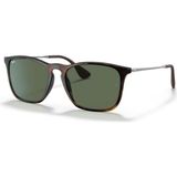 Ray-Ban RB4187 710/71 54 Unisex Güneş Gözlüğü Kare Çerçeve Kahverengi - Leopar Renk