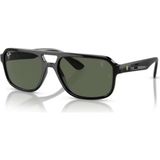 Ray-Ban RB4414M F68371 Scuderia Ferrari Unisex Güneş Gözlüğü - Pilot Siyah Kemik Çerçeve Koyu Yeşil Camlı - Çok Renkli