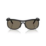 Ray-Ban Rb4452ch Chromance Kare Güneş Gözlüğü, Kum Siyah/Gri Chromance, 59 mm