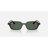 Ray-Ban Rb4455 667771 Zuri Bio-Based Unisex Güneş Gözlüğü - Dikdörtgen Siyah Kemik Çerçeve Koyu Yeşil Camlı