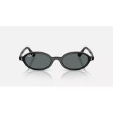 Ray-Ban Rb4472 667781 Khal Bio-Based Unisex Güneş Gözlüğü - Oval Siyah Kemik Çerçeve Koyu Gri Polarize Camlı