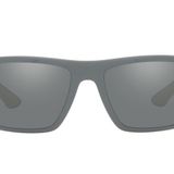 Ray-Ban RB8361M Scuderia Ferrari Collection Dikdörtgen Güneş Gözlüğü, Gri/Gri Aynalı Gümüş, 60 mm, Gri/Gri Aynalı Gümüş, 60 mm