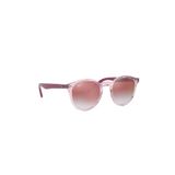 Ray-Ban RJ 9064S 7052V0 44 Oval Şeffaf Pembe Kemik Çocuk Güneş Gözlüğü