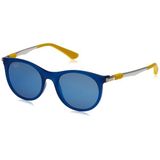 Ray-Ban RJ9082s Yuvarlak Güneş Gözlüğü, Mavi/Mavi Aynalı Mavi, 47 mm