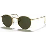 Ray-Ban Round Metal 3447 001 Arista Gold-Green Güneş Gözlüğü