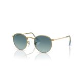 Ray-Ban Round Metal RB 3447 001/3M 50 Gold/Blue Unisex Güneş Gözlüğü