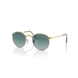 Ray-Ban Round Metal RB 3447 001/3M 53 Gold/Blue Unisex Güneş Gözlüğü