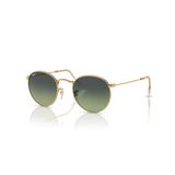 Ray-Ban Round Metal RB 3447 001/BH 47 Arista Gold-Green Vintage Unisex Güneş Gözlüğü