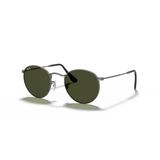 Ray-Ban Round Metal RB 3447 029 53 Gunmetal-Green Unisex Güneş Gözlüğü