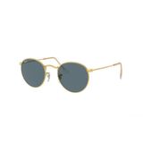 Ray-Ban Round Metal RB 3447 9196R5 50 Gold-Blue Unisex Güneş Gözlüğü