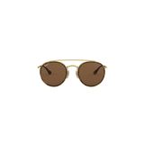 Ray-Ban Round RB3647N Yuvarlatılmış Kare Altın Polarize Unisex Güneş Gözlüğü