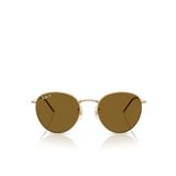 Ray-Ban Round Reverse RBR0103S Yuvarlak Altın Unisex Polarize Güneş Gözlüğü