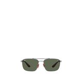Ray-Ban Scuderia Ferrari Collection RB3715M Köşeli Metal Unisex Güneş Gözlüğü