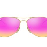 Ray-Ban Üniseks Yetişkin Güneş Gözlüğü RB3362 Kokpit Aviator, Beden 59 mm, çok renkli (altın/pembe 112/4T)